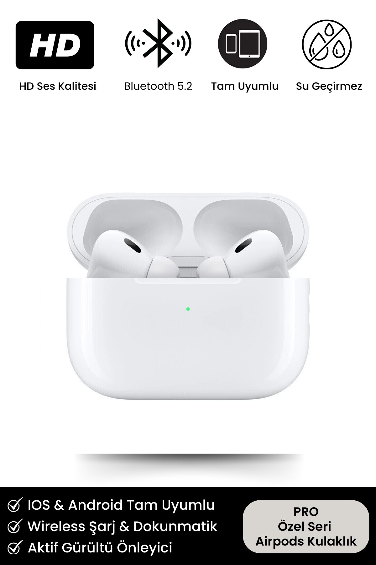 2. Nesil Pro Yeni Nesil Bluetooth Kulaklık Ios Android Uyumlu Premium Blutooth Kablosuz Kulaklık
