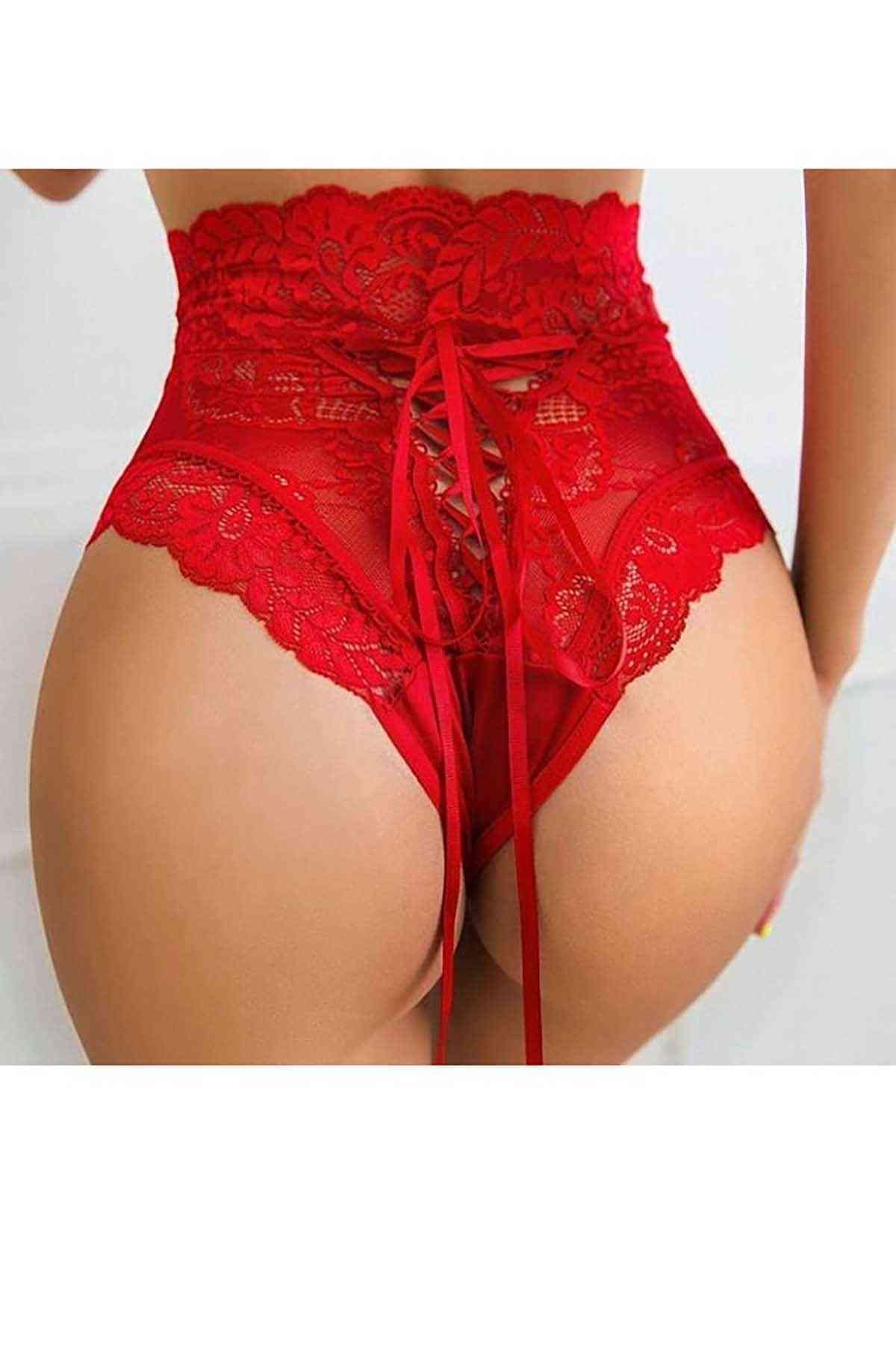 Yüksek Bel Şık Dantel Külot