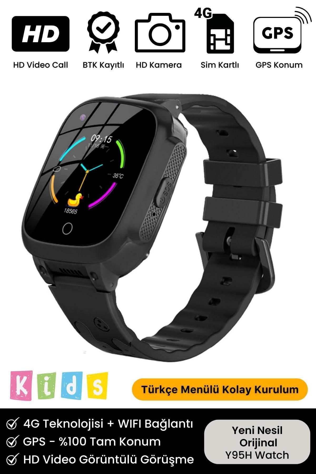 Orijinal Yeni Nesil Gps Konum 4g Sim Kartlı Görüntülü Konuşma Çocuk Takip Ortam Dinleme Akıllı Saat