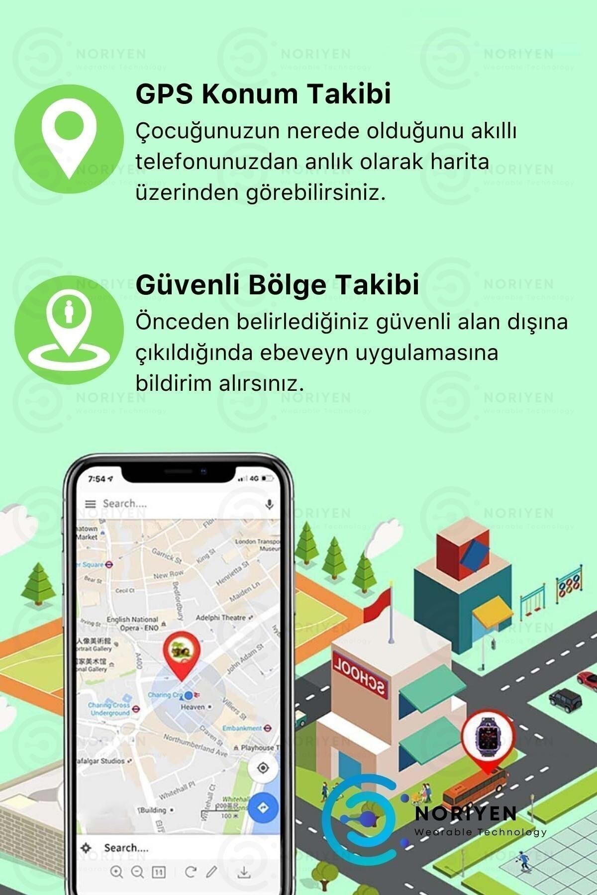 Çocuklar Için Btk Kayıtlı Q21 Sim Kartlı Ortam Dinleme Konum Takip Özellikli Akıllı Çocuk Saati
