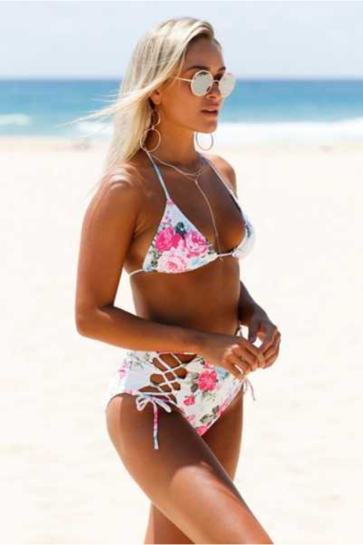 Kadın Yüksek Bel Şık Bikini Takım